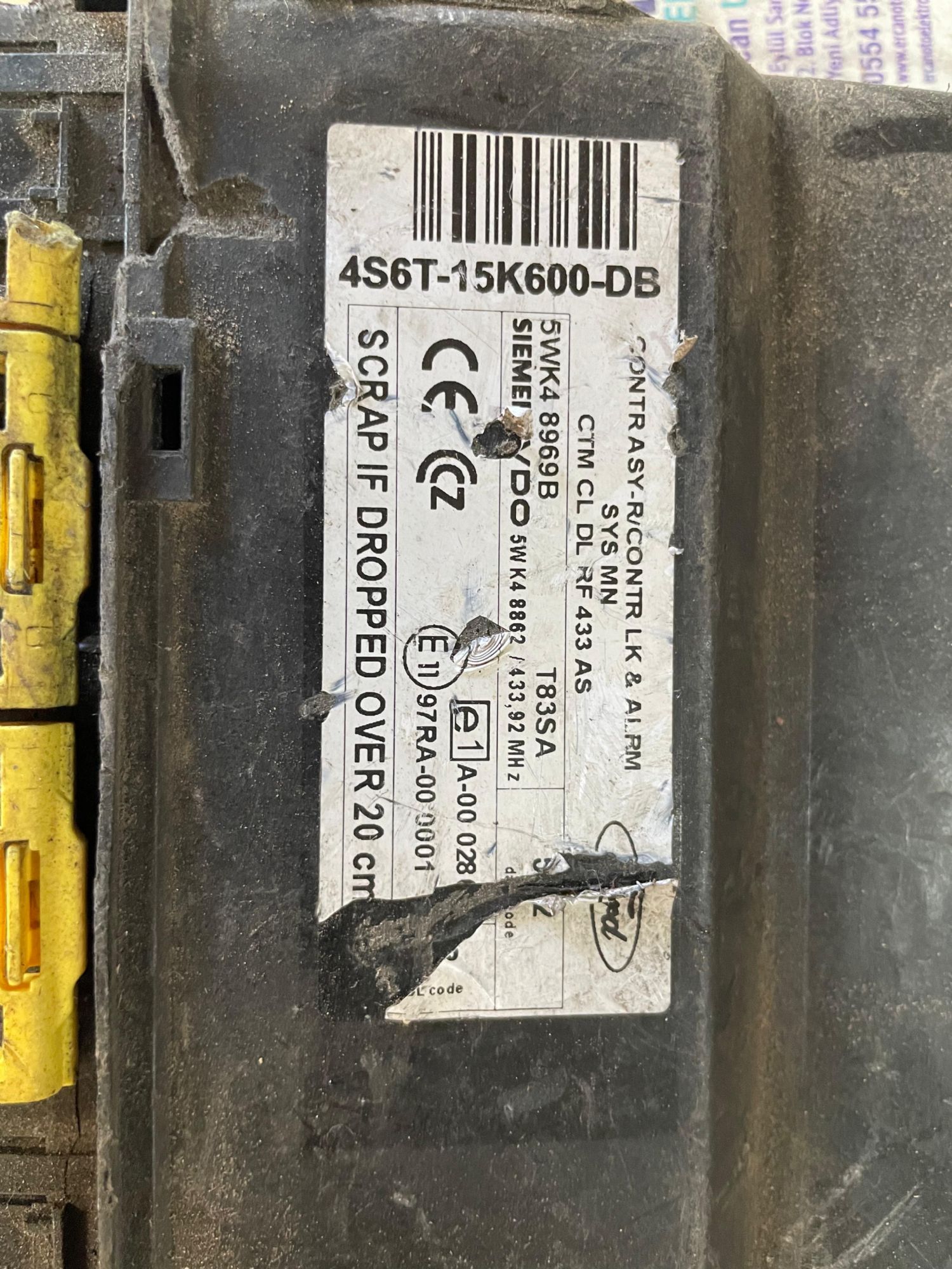 4S6T15K600 Ford Fiesta Elektronik Modl 